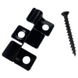 8mm Black Coated Stainless Steel Clips for Composite Decking