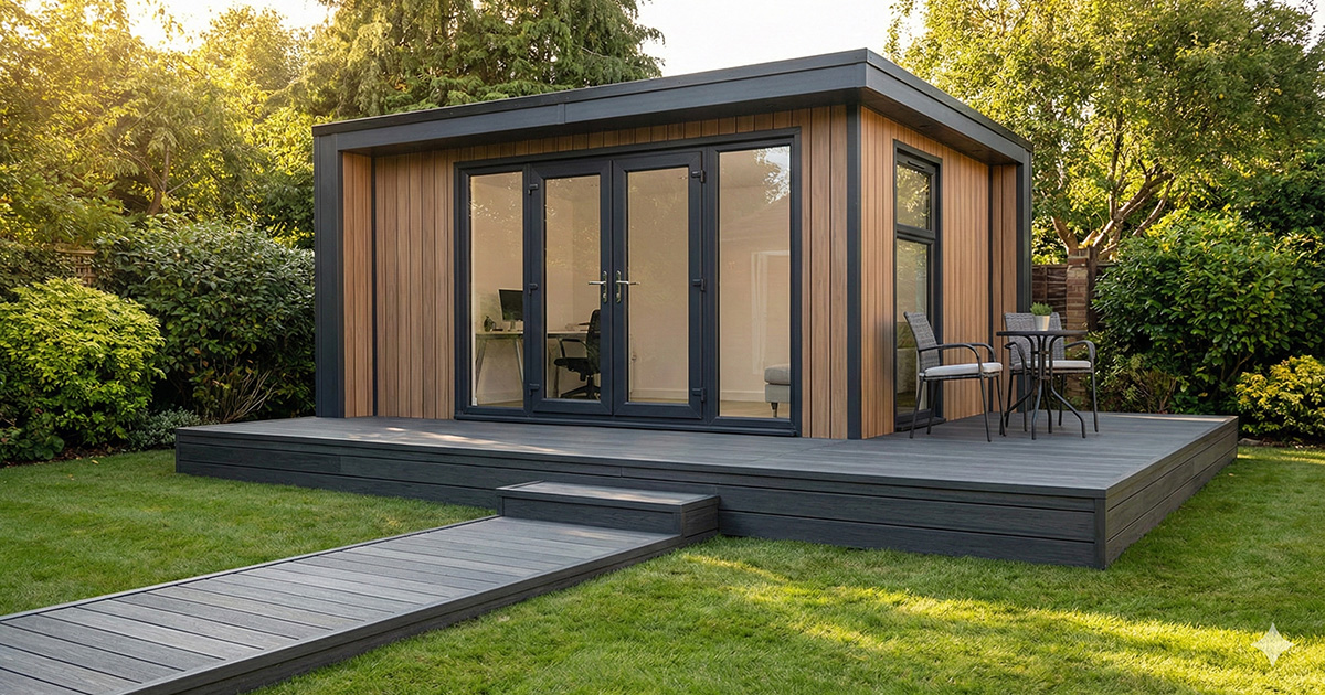 Garden Offices: Why Composite Decking Is the Perfect Surround